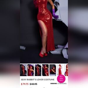 Jessica Rabbit Sequin Corset Dress